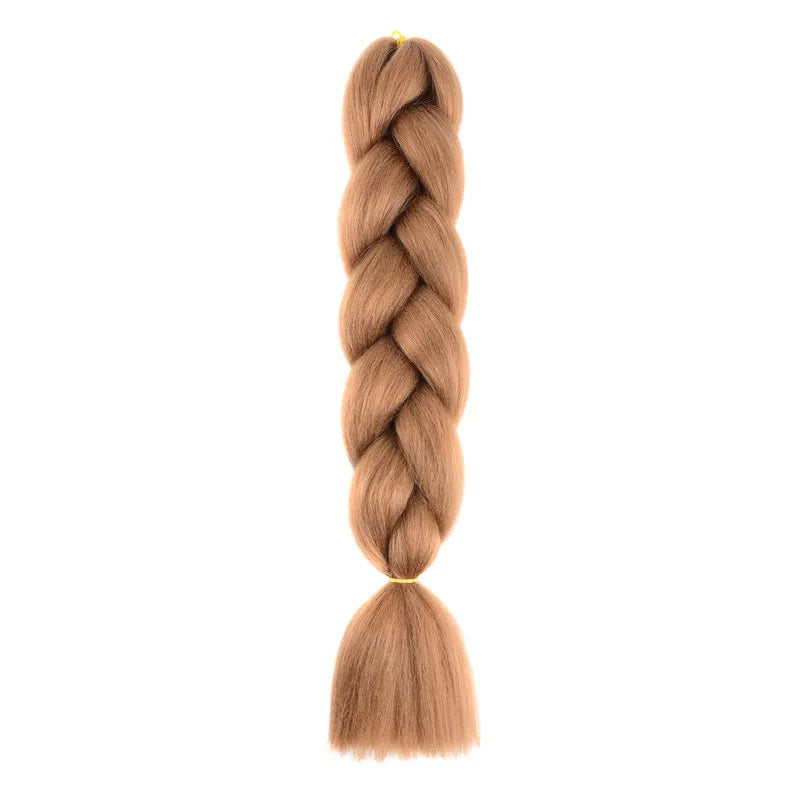 Syntetisk 1st 24 tum 100g Flätning Hårbox Flätor Färgglad Twist Flätning Hårförlängningar Syntetisk Virkad Flätning - 24 Timmar Deals