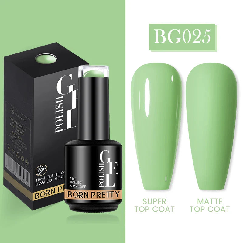 15ml Soak Off UV LED Gel Nail Polish Hybrid Varnish Nail Art Manicure 114 Colors Semi-Permanent Base Top Coat - 24 Timmar Deals