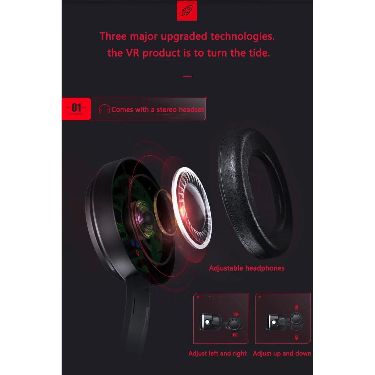 VR Shinecon 10.0 Hjälm 3D Glasögon Virtual Reality Casque headset för smartphone - 24 Timmar Deals