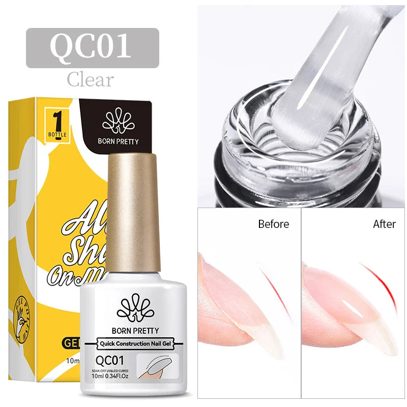 BORN PRETTY 1PC Black White Red Color Collection Nail Gel Polish 10ml Varnis Semi-permanent Soak Off UV LED Gel for Manicure - 24 Timmar Deals