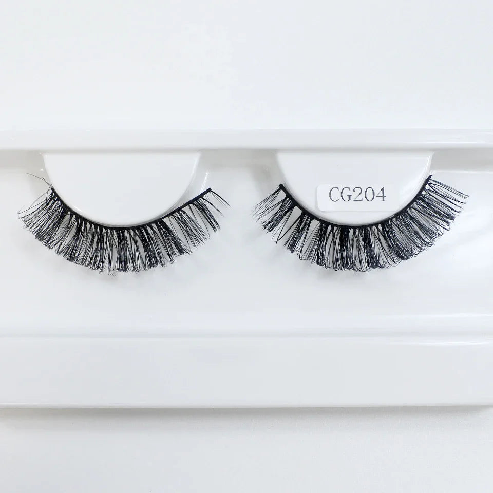 Classic Hybrid Volume Lashes 2022 New Arrival Wispy D Curl Short Russian Strip Lashes Makeup False Eyelashes - 24 Timmar Deals