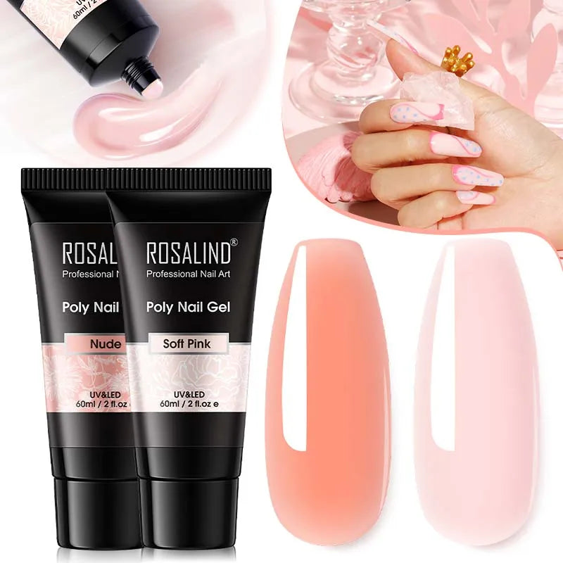 Poly Nagelgel Akrylförlängning Kristall Nagelkonst Hybridlack Sliplösning Poly Nagellack Semipermanent 15/30ml - 24 Timmar Deals