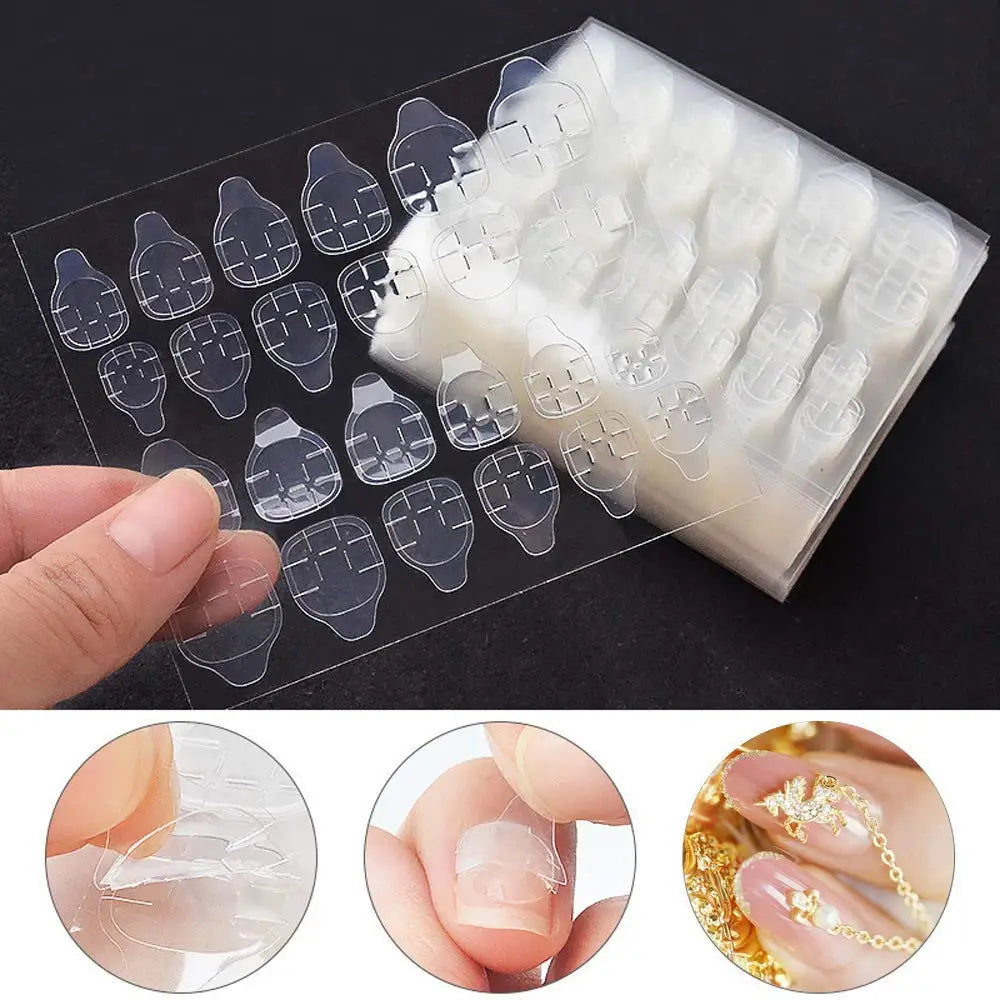 240 st Dubbelsidigt False Nail Art Tejplim - 24 Timmar Deals