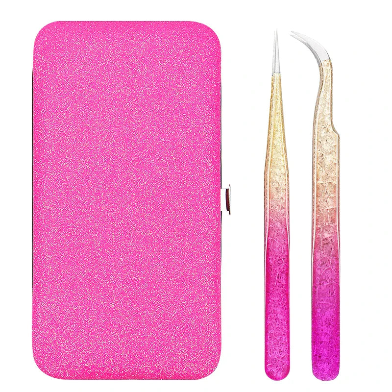 Ögonfranspincettpaketset Ice Flower Antistatisk ympning False 3D Fransförlängning - 24 Timmar Deals