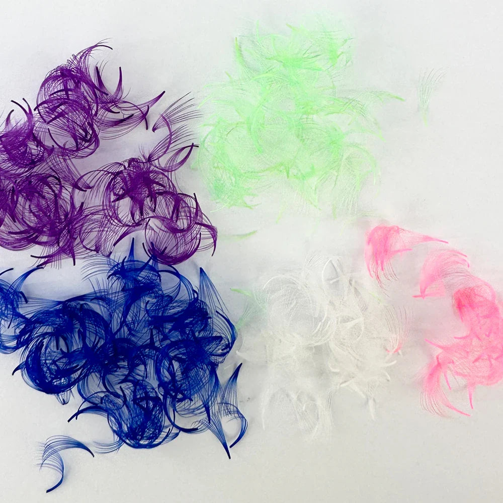 Lashes Mix 5 Color Loose Fans Pre Made Volume Fans 500 Fans Lashes 6D/10D Pointy Base Premade Volume Fans Eyelashes Extension - 24 Timmar Deals