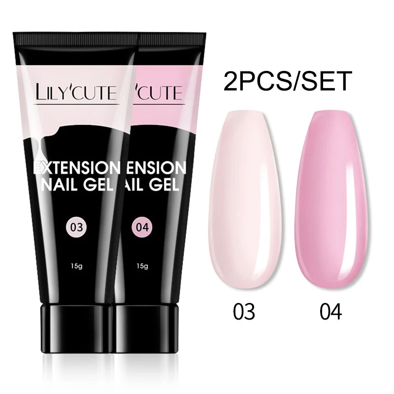 15ml Polygel Nail Extension Set - 24 Timmar Deals