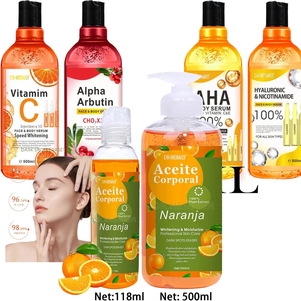 500ML Vitamin C AHA HYALURONIC& NICOTINAMIDE Face Serum - 24 Timmar Deals