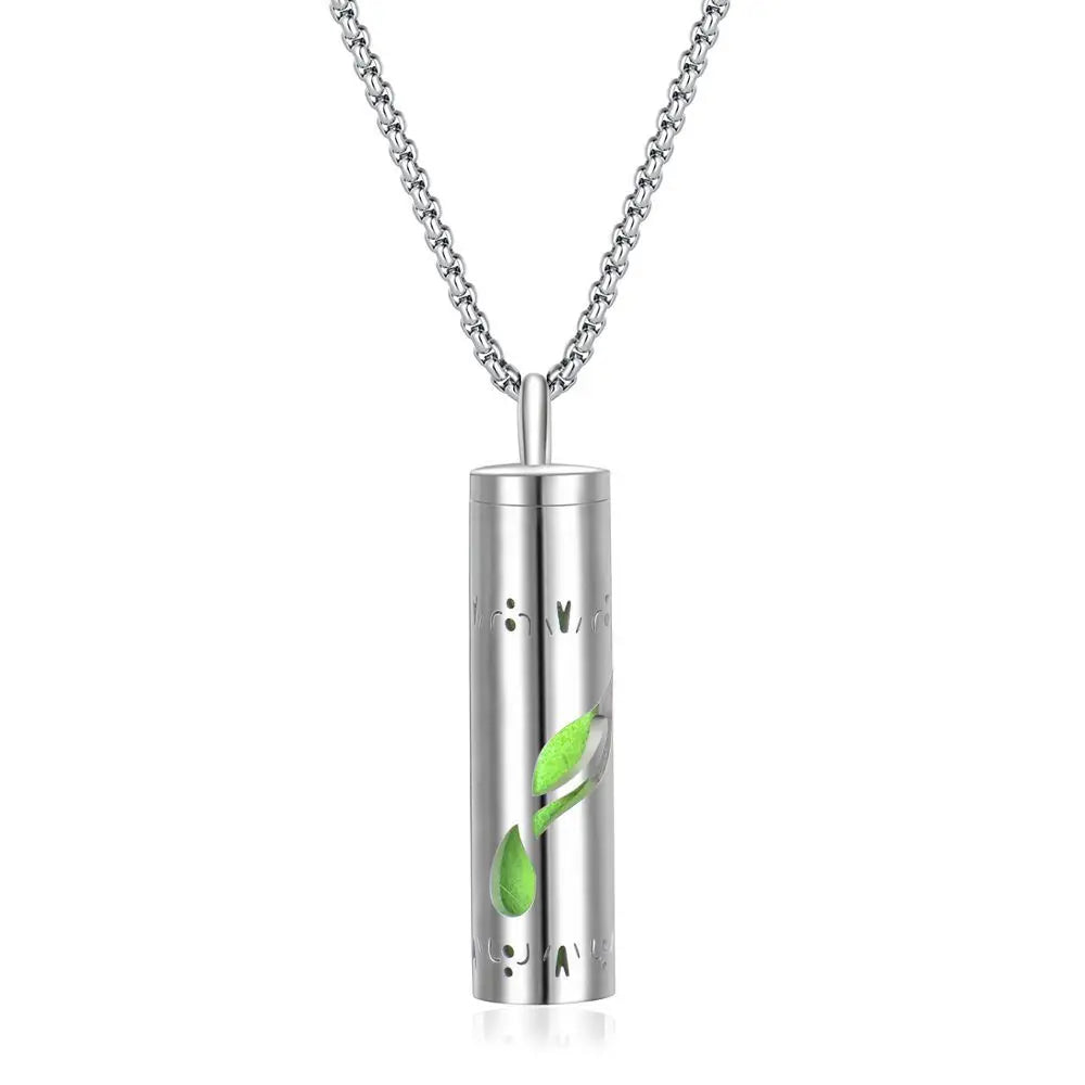 Aromaterapi Halsband Diffuser hänge 316L medaljong i rostfritt stål - 24 Timmar Deals