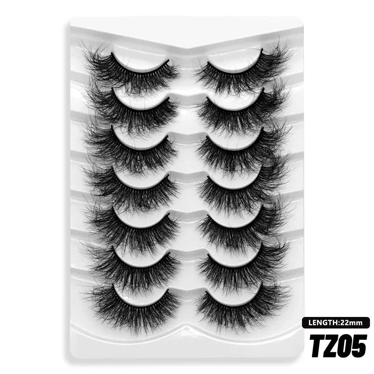 Lashes 5/7 Pairs Eyelashes Faux Mink Eyelashes Long Lasting Fluffy Mink Lashes Dramatic Volume lashes Extension Thick Long - 24 Timmar Deals