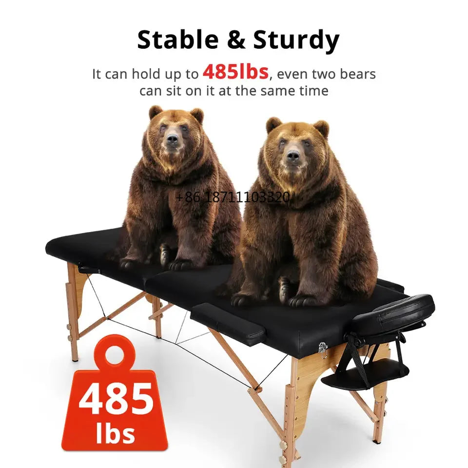 Svart Färg Massagesäng Multifunktionell Skönhetssalong Massagesäng Spasäng - 24 Timmar Deals