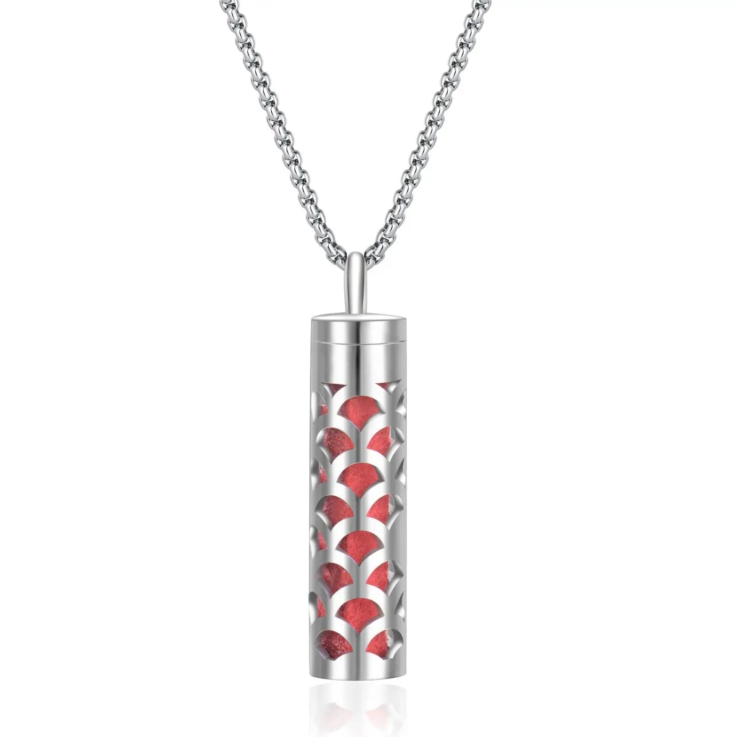 Aromaterapi Halsband Diffuser hänge 316L medaljong i rostfritt stål - 24 Timmar Deals