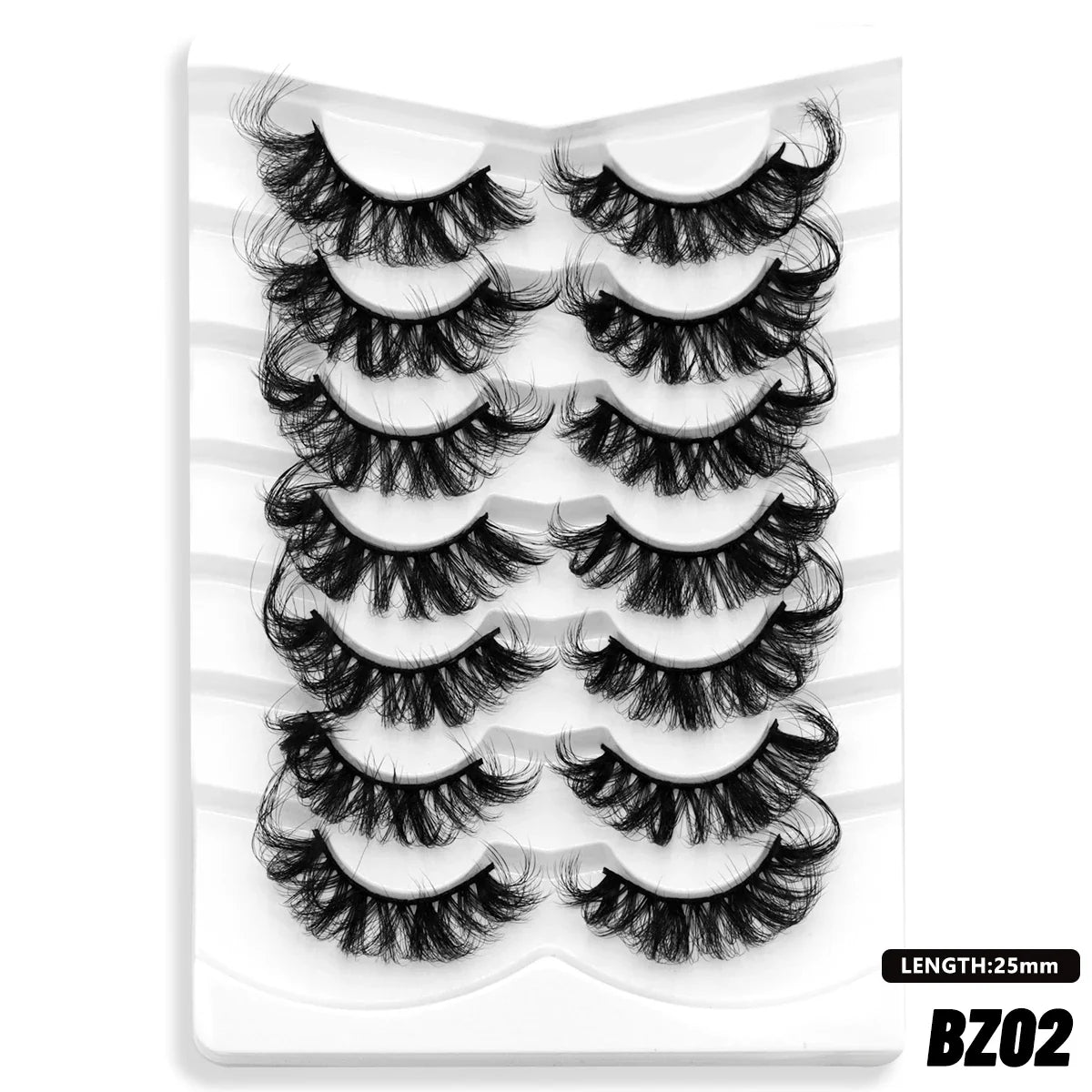 Lashes 5/7 Pairs Eyelashes Faux Mink Eyelashes Long Lasting Fluffy Mink Lashes Dramatic Volume lashes Extension Thick Long - 24 Timmar Deals
