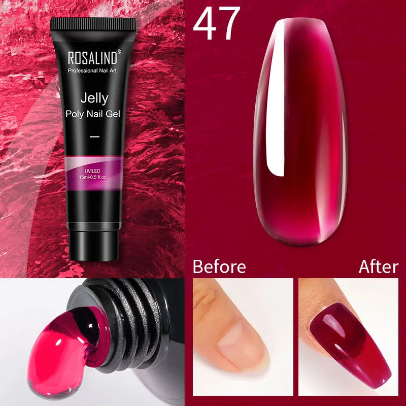 15 ml Poly Nagelgel härdad med UV/LED-lampa - 24 Timmar Deals