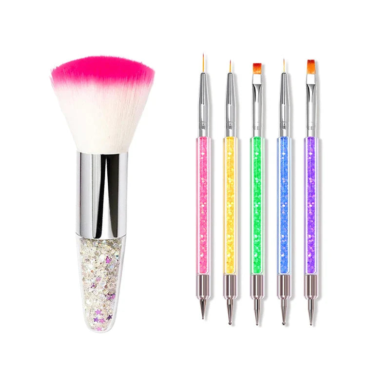 Nail Art Brush Ta bort Nail Dust Brush Akryl UV Gel Borstar - 24 Timmar Deals