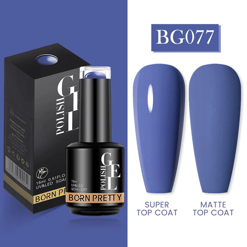 15ml Soak Off UV LED Gel Nail Polish Hybrid Varnish Nail Art Manicure 114 Colors Semi-Permanent Base Top Coat - 24 Timmar Deals