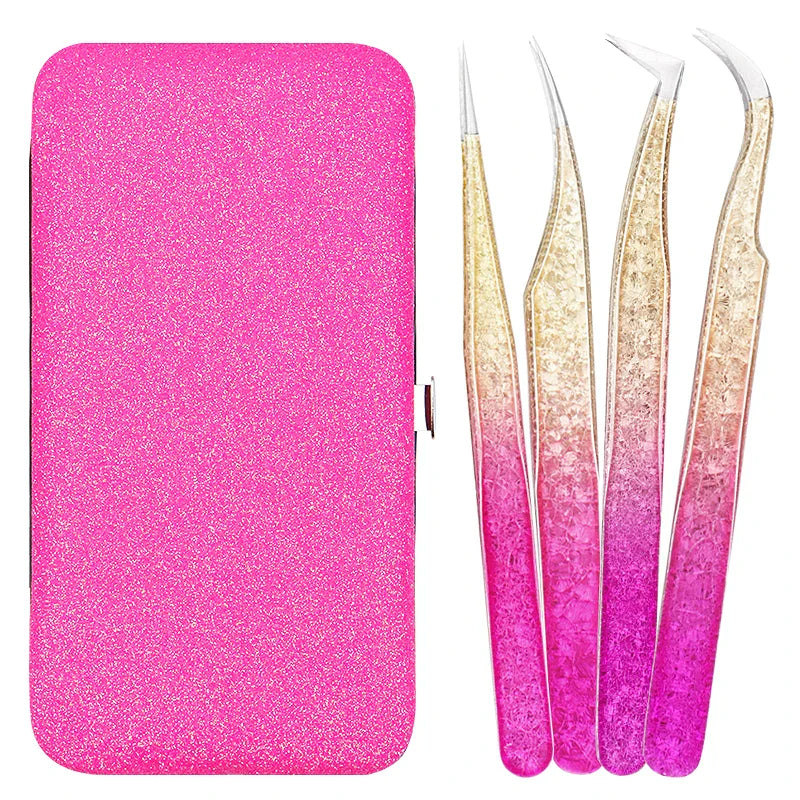 Ögonfranspincettpaketset Ice Flower Antistatisk ympning False 3D Fransförlängning - 24 Timmar Deals