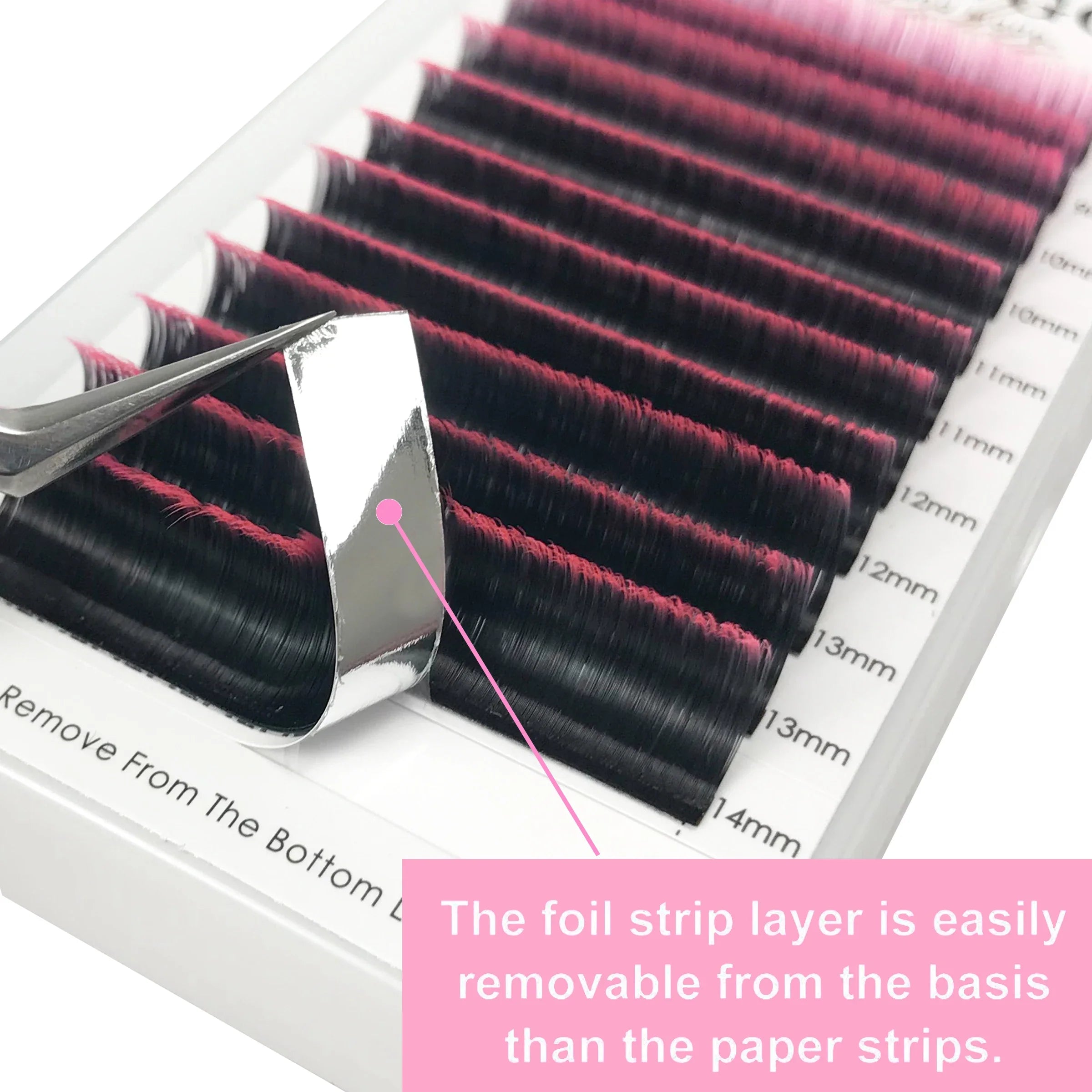 Dark Brown Easy fan Eyelash Extension Mix Mink Individual Ombre Eyelash Lashes High Quality Colorful Blooming Lashes Extension - 24 Timmar Deals