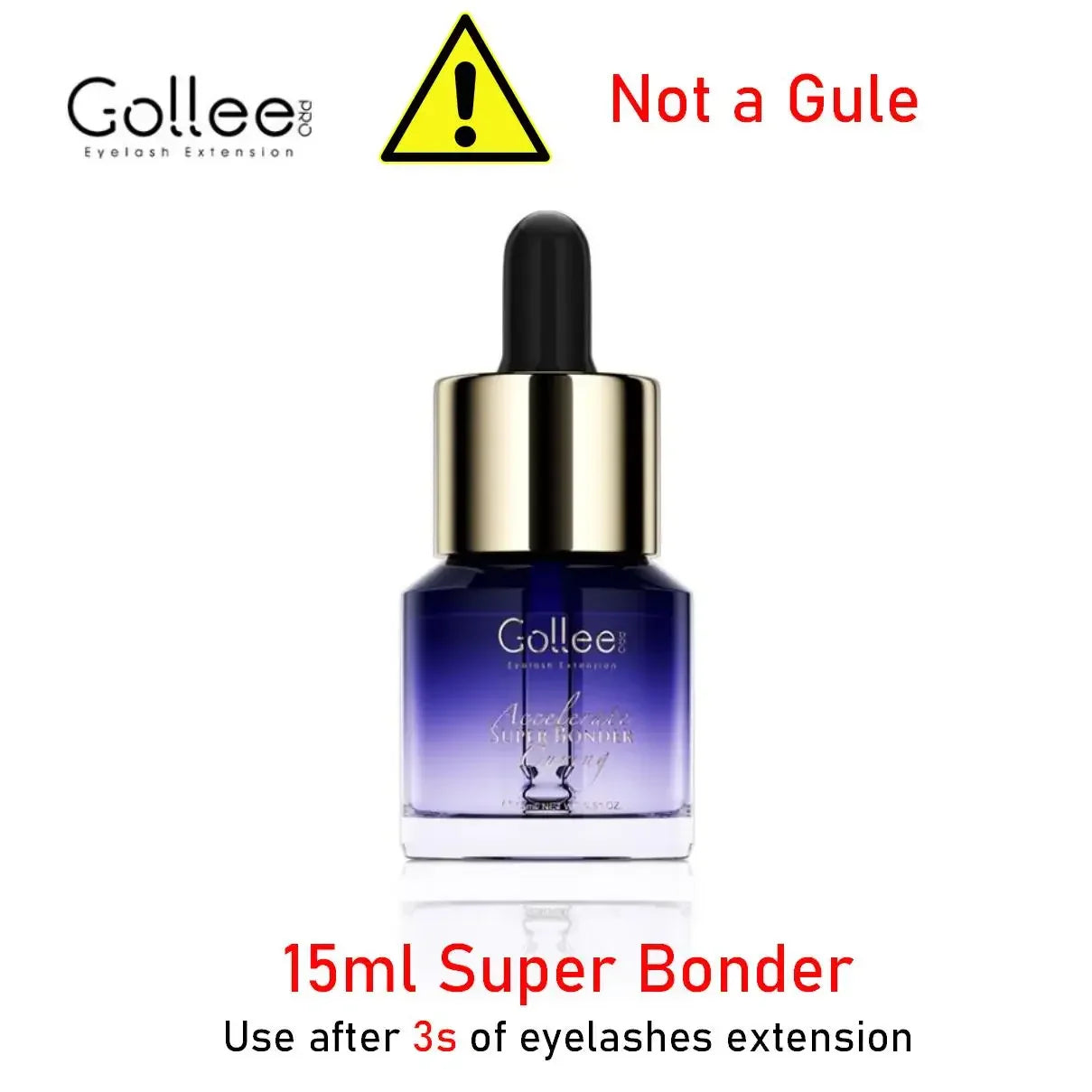 Gollee 5ml Eyelash Extension Glue 0.5 Second Fast Drying False Eye Lash Extension Glue Gollee Super Bonder Eyelash Glue Primer - 24 Timmar Deals