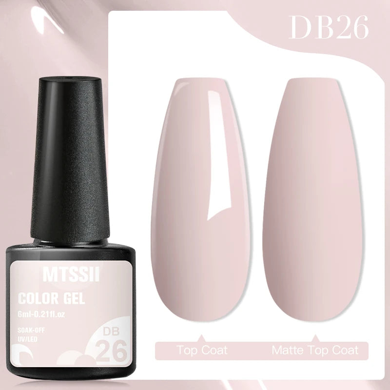 Metalic, Pastell, Glitter Gellack 6ml, 63 olika färger - 24 Timmar Deals