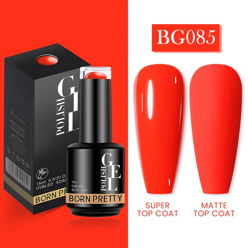 15ml Soak Off UV LED Gel Nail Polish Hybrid Varnish Nail Art Manicure 114 Colors Semi-Permanent Base Top Coat - 24 Timmar Deals