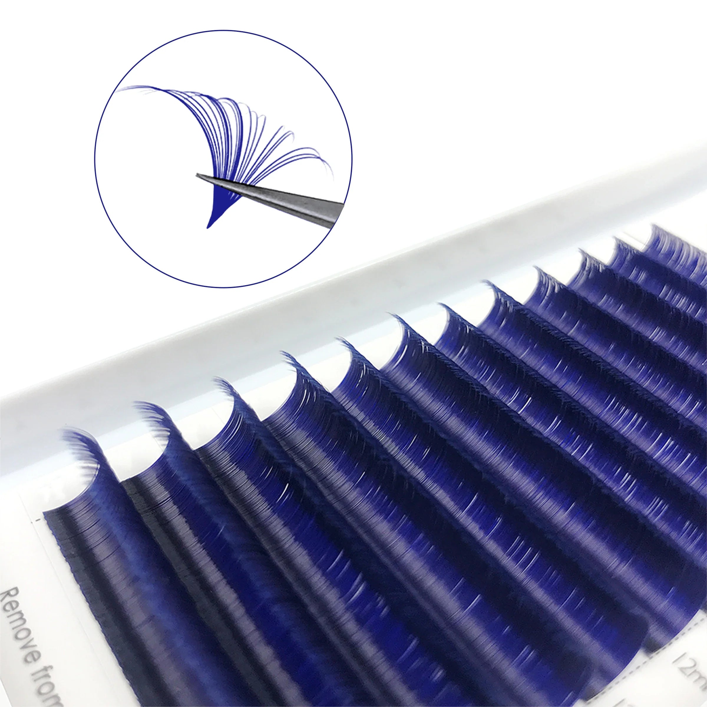 Colorful  Lashes Purple Blue Brown Green Red  Pink Yellow Easy Fan Eyelash Extensions Colored Faux Mink Lashes Makeup - 24 Timmar Deals