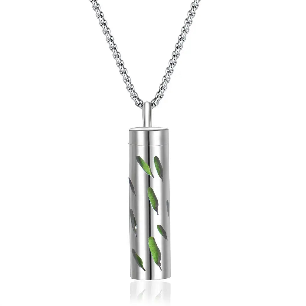 Aromaterapi Halsband Diffuser hänge 316L medaljong i rostfritt stål - 24 Timmar Deals