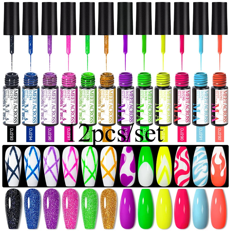 12st Line Gel Polish Set - 24 Timmar Deals