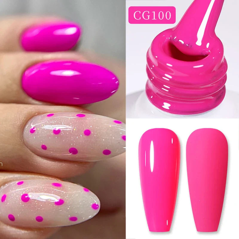 BORN PRETTY Neon Color Gel Nail Polish 10ml Fluorescent Nail Gel Orange Yellow Green Purple Varnis Semi Permanent Trendy Summer - 24 Timmar Deals