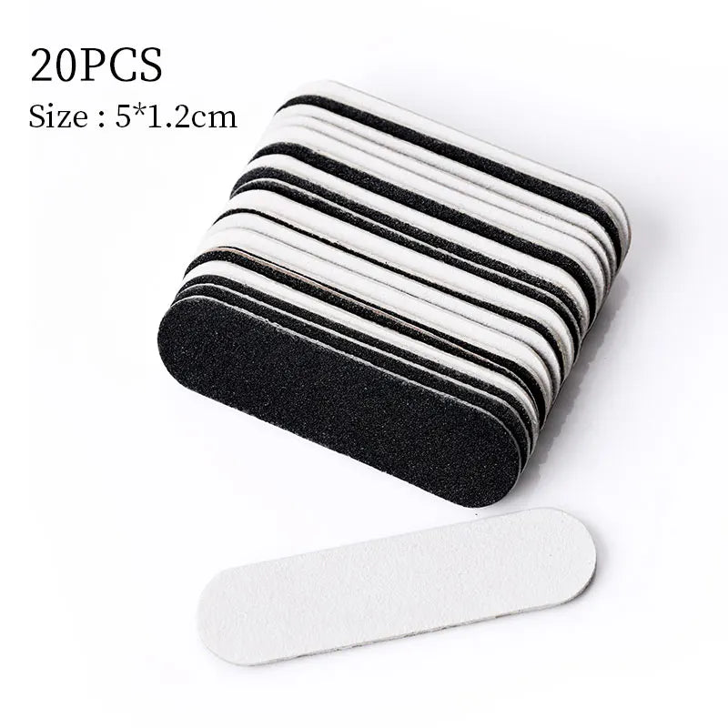 White Nail Art Buffers Sanding Block Buffing Grinding Polishing Block Nail File Buffer Pedicure Professional Nail Art Tool - 24 Timmar Deals
