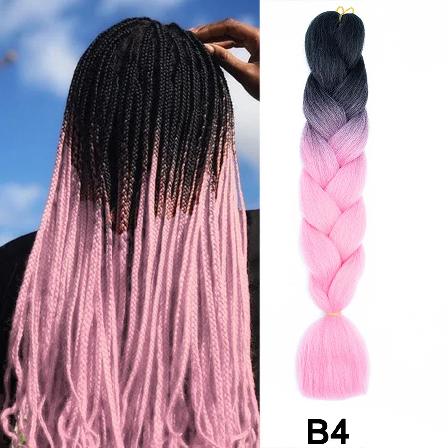 Syntetiska hårförlängningar för att göra afrikanskt fläthår högtemperaturfiber - 24 Timmar Deals