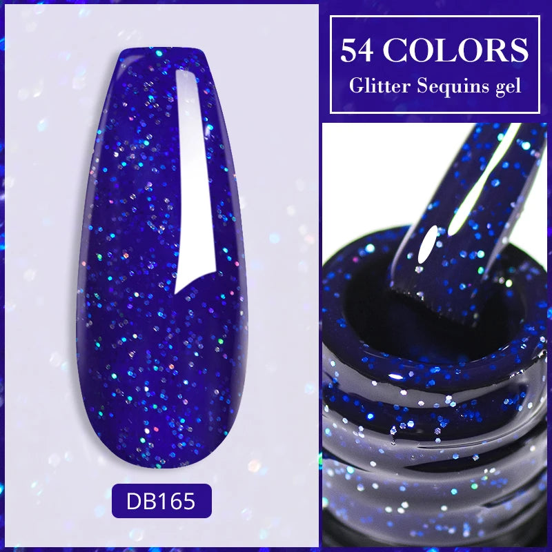 Metalic, Pastell, Glitter Gellack 6ml, 63 olika färger - 24 Timmar Deals