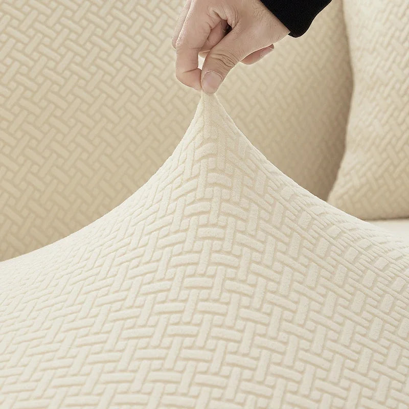 Elastisk stolsöverdrag Stretch Tjock Jacquard Stolsöverdrag Överdrag för matsal Kök Hotell Bröllopsbankett - 24 Timmar Deals