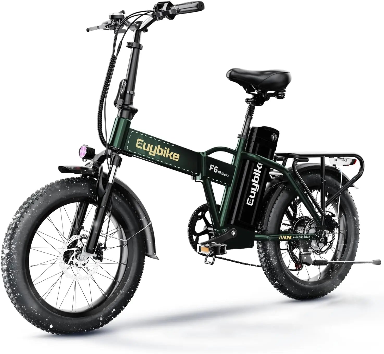 1000W hopfällbar, 48V 20AH stort löstagbart batteri E, 30 MPH, 80 Miles Max räckvidd, 20" Fat Tire Elcykel - 24 Timmar Deals