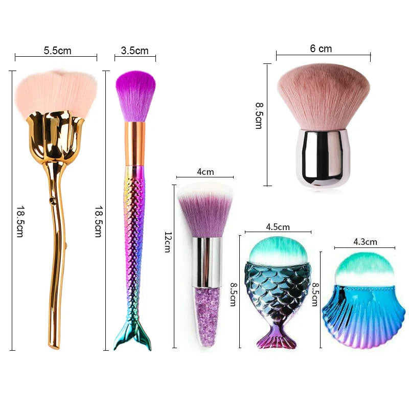 Nail Art Brush Ta bort Nail Dust Brush Akryl UV Gel Borstar - 24 Timmar Deals