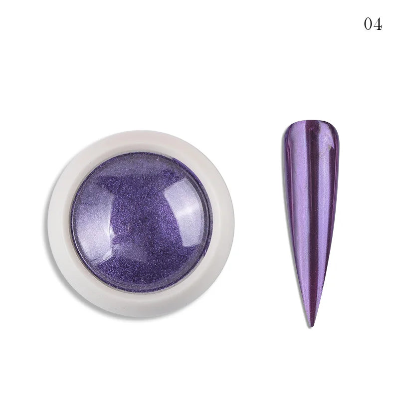 Holographic Nail Powder Net-2g Chrome Laser Mirror Glitter - 24 Timmar Deals