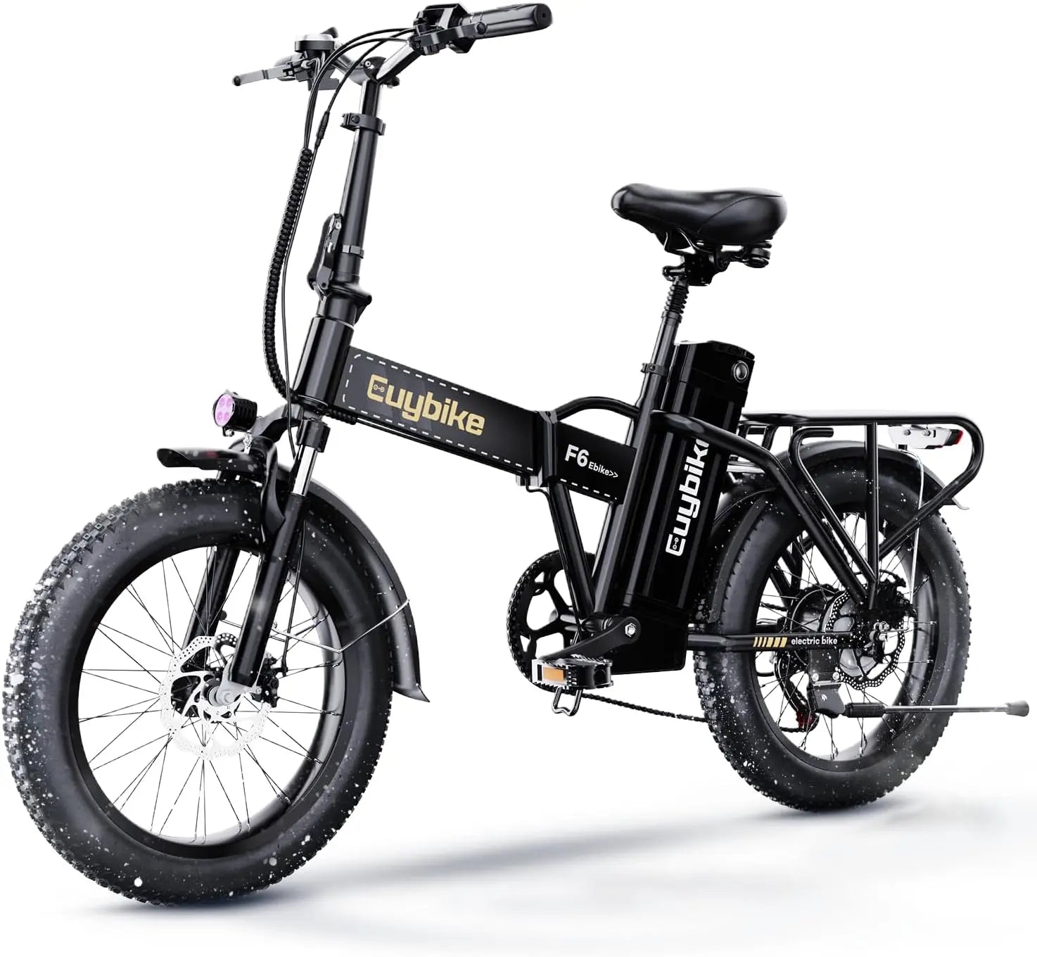 1000W hopfällbar, 48V 20AH stort löstagbart batteri E, 30 MPH, 80 Miles Max räckvidd, 20" Fat Tire Elcykel - 24 Timmar Deals