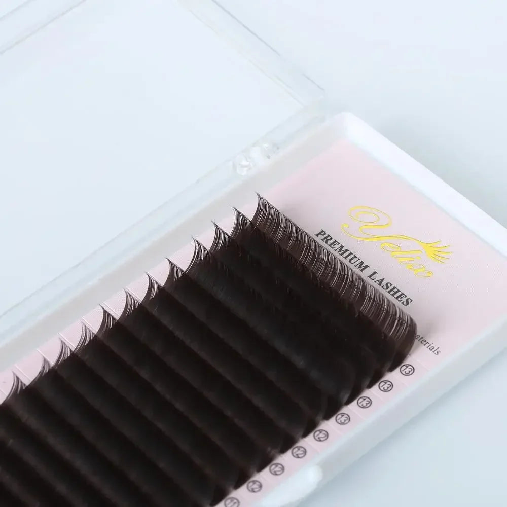 7-15mm MIX Individual False Dark Brown Eyelashes Natural Eyelash Extension Colored Mink Lashes Extensions Lash 0.07/0.10 - 24 Timmar Deals