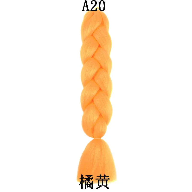 Syntetisk 1st 24 tum 100g Flätning Hårbox Flätor Färgglad Twist Flätning Hårförlängningar Syntetisk Virkad Flätning - 24 Timmar Deals