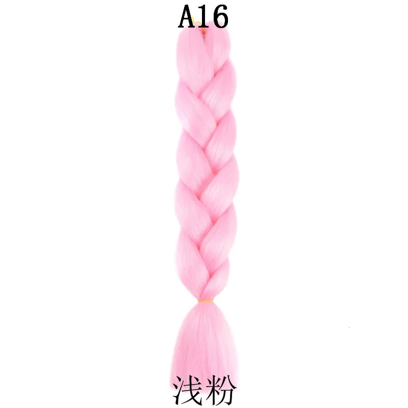 Syntetisk 1st 24 tum 100g Flätning Hårbox Flätor Färgglad Twist Flätning Hårförlängningar Syntetisk Virkad Flätning - 24 Timmar Deals