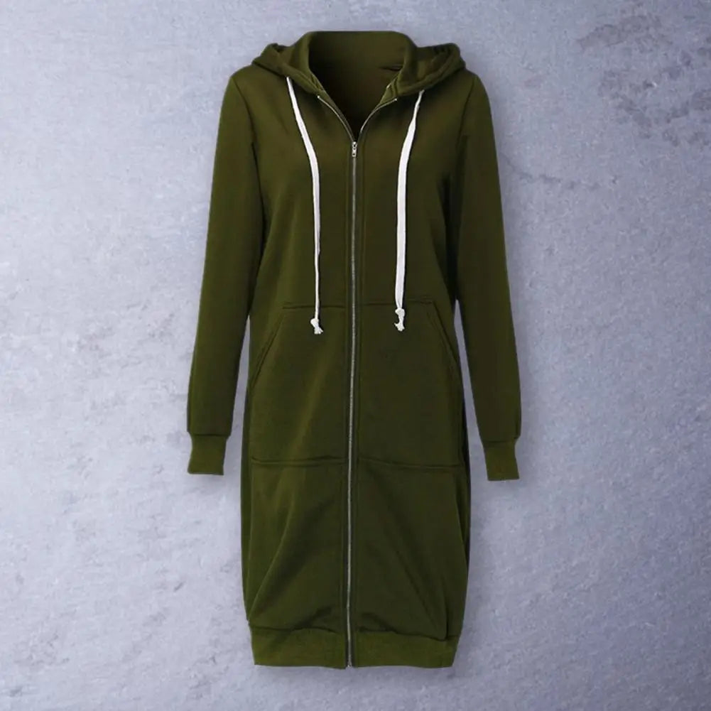 Dragkedja Design Långärmad Huvtröja - 24 Timmar Deals