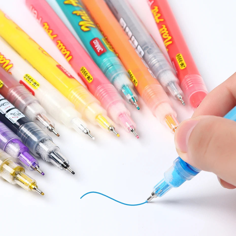 12st/Set Nail Art Graffiti Penna Nail Marker Ritning Abstrakta linjer Fin detalj - 24 Timmar Deals