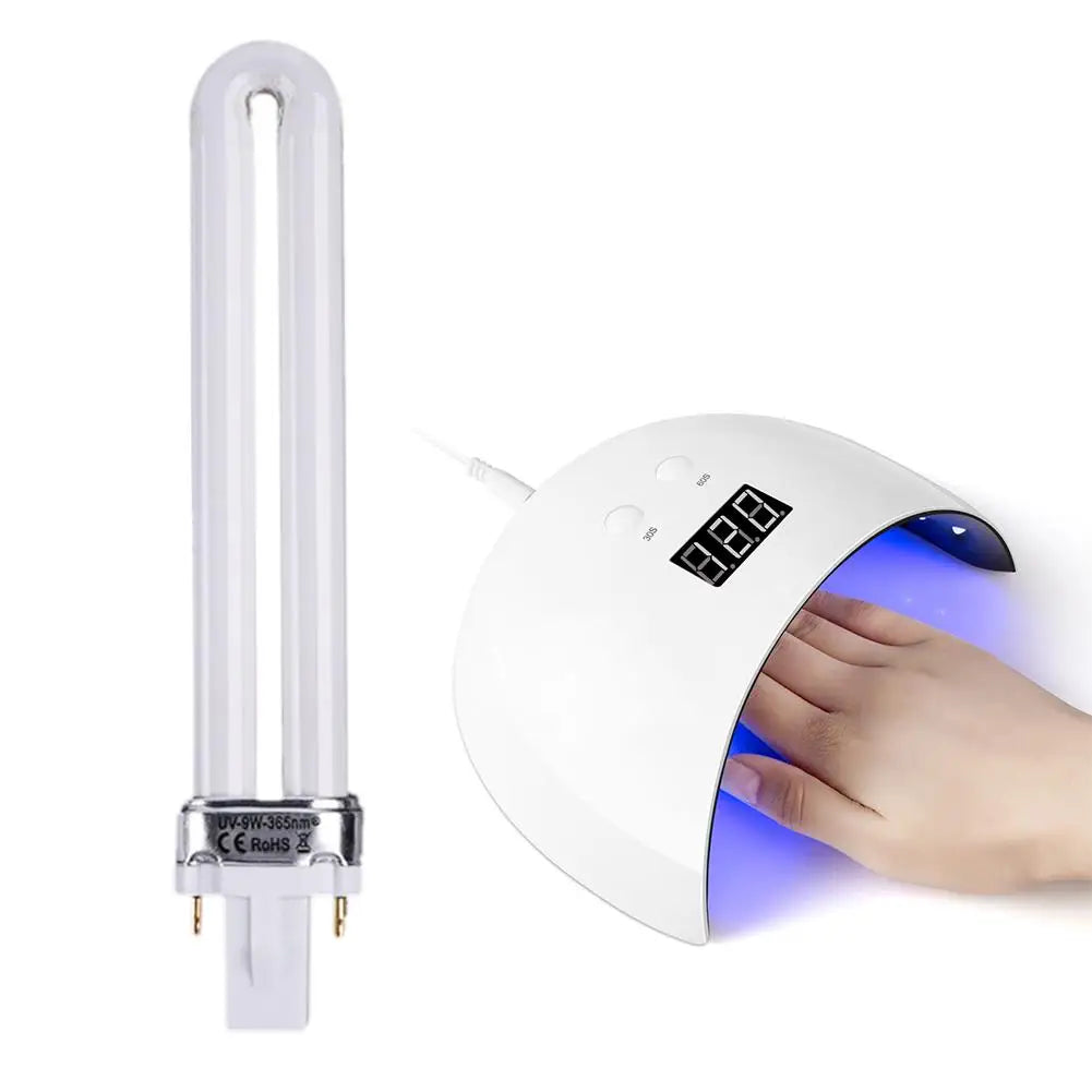 1 ST UV-lamprör 9W utbyteslampa för UV-gelhärdningslampa - 24 Timmar Deals