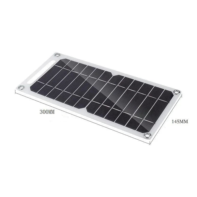 30W Solpanel Med USB Vattentät Utomhusvandring och Camping Bärbart Batteri Mobiltelefon Laddningsbank Laddningspanel 6,8V - 24 Timmar Deals