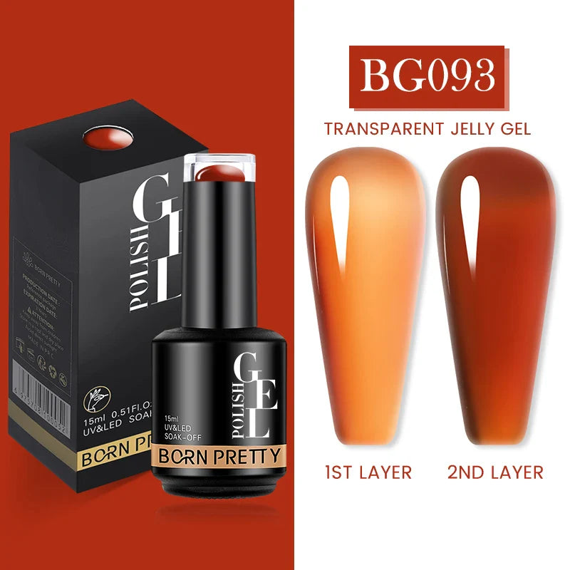 15ml Soak Off UV LED Gel Nail Polish Hybrid Varnish Nail Art Manicure 114 Colors Semi-Permanent Base Top Coat - 24 Timmar Deals