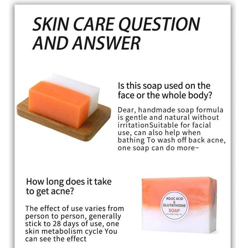 Kojic Acid & Glutathione Soap Skin Brightening Scented Soap 100gr - 24 Timmar Deals