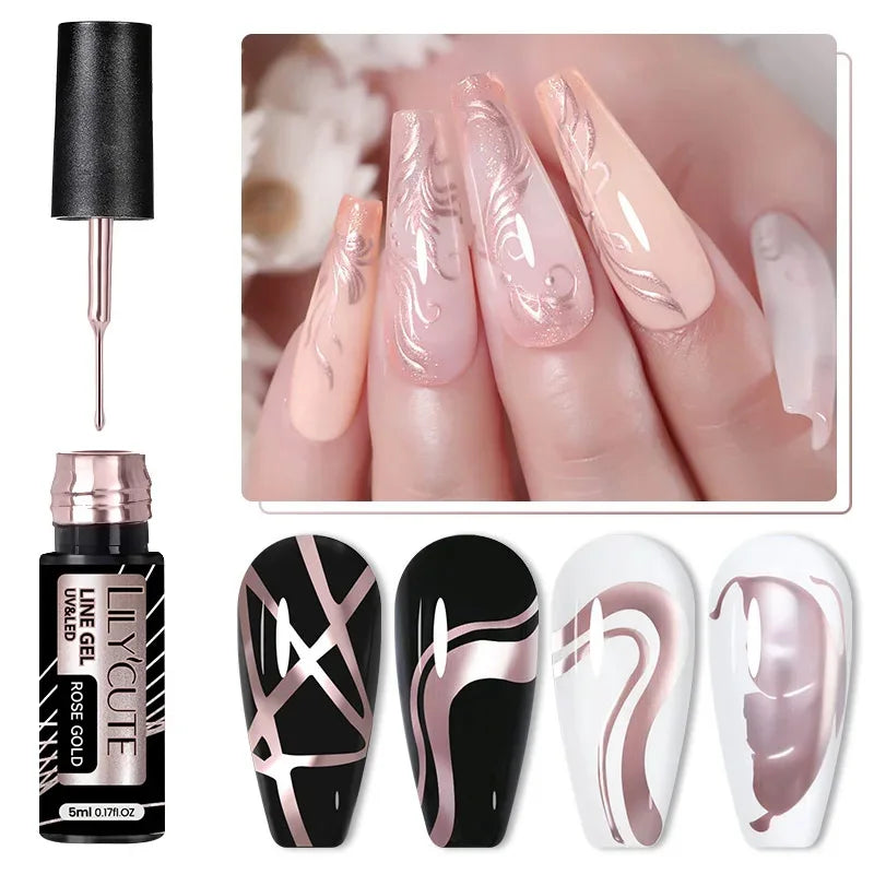 5ml Liner Gel Polish Painting Stripe pensel - 24 Timmar Deals