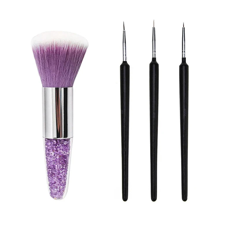 Nail Art Brush Ta bort Nail Dust Brush Akryl UV Gel Borstar - 24 Timmar Deals