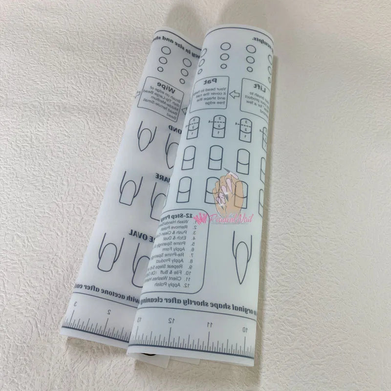 1st Silikon Akryl Nagelövningsark Utbildning - 24 Timmar Deals