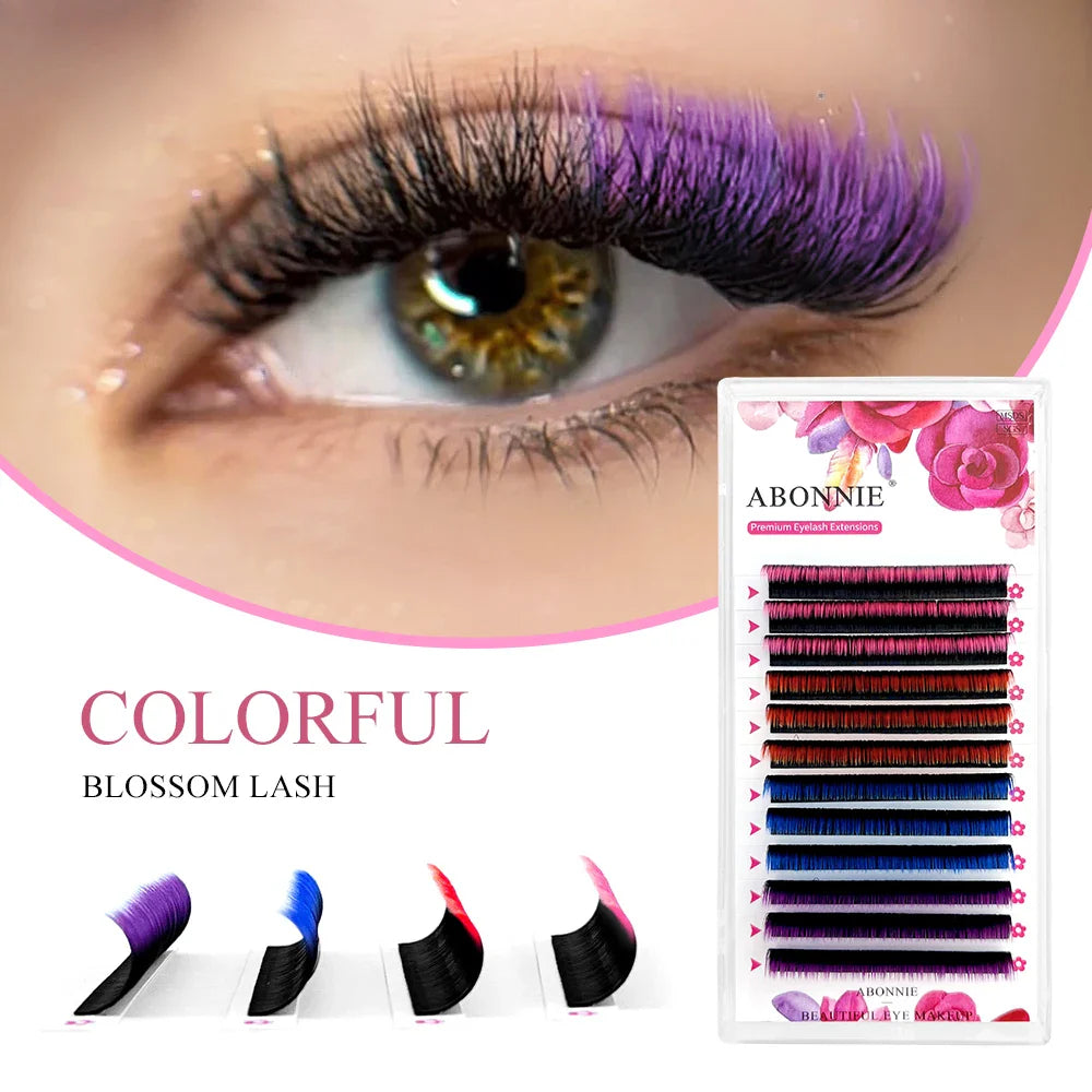 Omber Colored Easy Fanning Volume Lashes Soft Mink Fast Blooming Auto Fans Eyelash Extensions For Beauty - 24 Timmar Deals