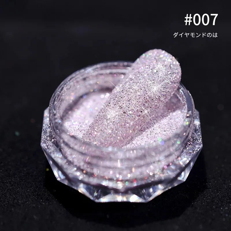 Holographic Nail Powder Net-2g Chrome Laser Mirror Glitter - 24 Timmar Deals
